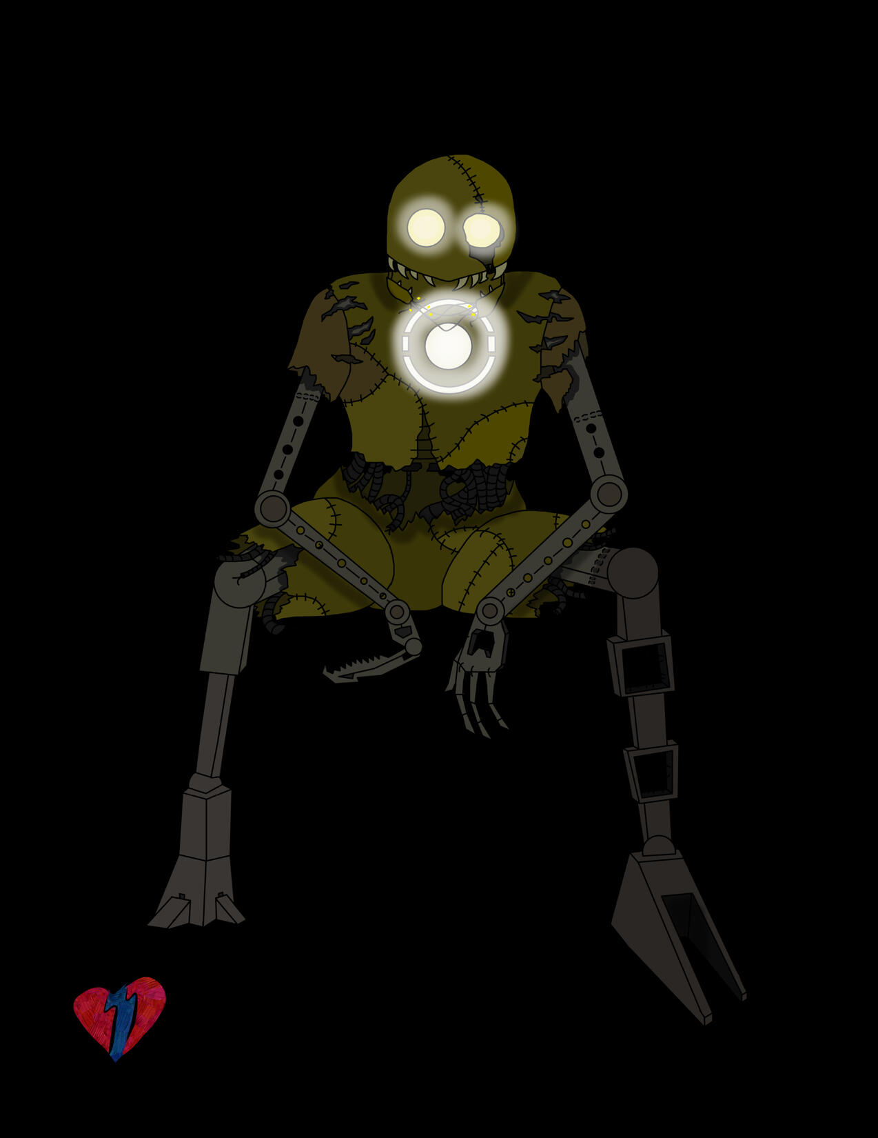 A robotic demon I designed named Scintill